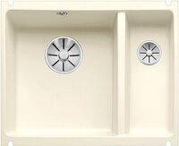 BLANCO SUBLINE 350/150-U | Keramik magnolia gl&auml;nzend | Einbauart: Unterbau 