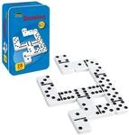 Idena 6050012 - Domino Double Six, Metall-Box