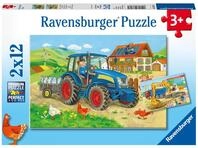 Ravensburger Kinderpuzzle - 07616 Baustelle und Bauernhof - Puzzle f&uuml;r Kinder...