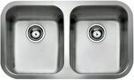 FREGADERO BE 2C 780 Fregadero BE inox 2 cubetas, 200mm, Mueble 90