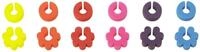 Lurch 210220 Glasmarkierer Fancy Rings 12er Set aus 100% BPA-freiem Platin Silikon