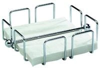 APS Serviettenhalter &bdquo;Wire", Serviettenspender aus verchromtem Metall,