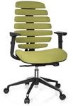 hjh OFFICE Profi B&uuml;rostuhl Ergo LINE II Stoff Gr&uuml;n, ergonomischer Drehstuhl, GS