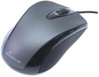 MediaRange Maus USB 3 Tasten 1.000 DPI, symmetrisch, Grau | optischer Sensor 