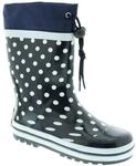 Playshoes M&auml;dchen Blau (marine 11), Gummistiefel Punkte 24/25 EU