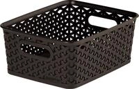 CURVER Cesta My Style 13L Chocolate Dekorativer Korb, Polypropylene, 35 x 13 x 30 cm,