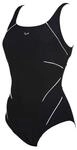 ARENA Jewel Low Einteiliger Badeanzug Damen C-Cup, Figurformender Bodylift Badeanzug,