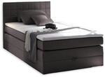 Hawaii 2 Boxspringbett 120x200 mit Bettkasten, Anthrazit 2 - Bequemes Bett mit