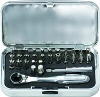 KS Tools 918.4600 1/4" CHROMEplus Bit-Satz, 31-tlg., One Size