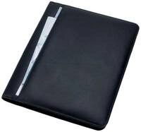 ALASSIO 43006 Schreibmappe A4 CREMONA, Businessmappe aus Nappaleder, Alltagsmappe mit