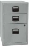Bisley Home Beistellschrank PFA, 2 Universalschubladen, 1 HR-Schublade, Metall, 355