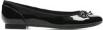 Clarks Damen Couture Bloom Geschlossene Ballerinas, Schwarz (Black Patent) ,35.5 EU