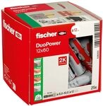 fischer DuoPower 12 x 60, Universald&uuml;bel, leistungsstarker...