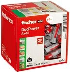 fischer DuoPower 8 x 40, Universald&uuml;bel, leistungsstarker 2-Komponenten-D&uuml;bel,