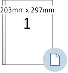HERMA 58101 Wetterfeste Folienetiketten, 250 Blatt, 203 x 297 mm, 1 pro A4...