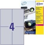 AVERY Zweckform L6134-20 Typenschild Folienetiketten (80 Aufkleber, 105x148mm auf A4,