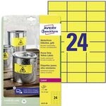 AVERY Zweckform L6131-20 Wetterfeste Folienetiketten (480 Signalaufkleber, 70x37mm
