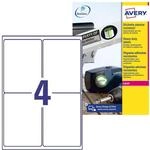 AVERY Zweckform L4774-8 Wetterfeste Folienetiketten (32 Klebeetiketten, 99,1x139mm