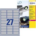 AVERY Zweckform L6011-8 Typenschild Folienetiketten (216 Aufkleber, 63,5x29,6mm auf