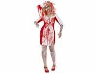 Smiffys Zombiekostüm Kurvige Krankenschwester, mit Kleid und Kopfteil