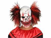 Widmann 01019 - Maske Clown, Totenkopf, Halloween, Fasching, Karneval,...