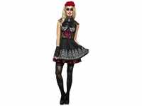 Fever Day of the Dead Costume, Black (M)