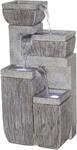 dobar&reg; 96130e Design Gartenbrunnen Neptun Vierstufig | Terrassenbrunnen mit
