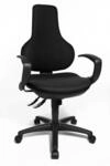 Topstar EPO20Q BC0 B&uuml;rostuhl Ergo Point SY inklusiv feste Armlehnen, Stoffbezug