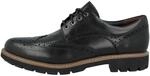 Clarks Batcombe Wing Mens Black Leather, 7.5