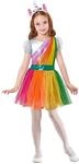 W WIDMANN MILANO Party Fashion - Kinderkost&uuml;m Einhorn, Kleid, Haarreif, magical,