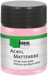 KREUL 75545 - Acryl Mattfarbe, pastellrosa im 50 ml Glas, cremig deckende,