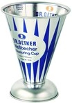 Dr. Oetker Messbecher Nostalgie, Messkanne aus Wei&szlig;blech, trichterf&ouml;rmiger