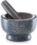 Zeller 24501 M&ouml;rser und St&ouml;&szlig;el Set, Granit, anthrazit