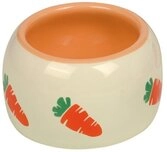 Nobby Keramik Futtertrog Carrot, beige/orange 125 ml, 1 St&uuml;ck