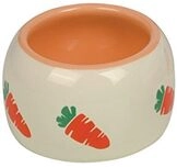 Nobby Keramik Futtertrog Carrot, beige/orange 250 ml, 1 St&uuml;ck