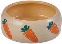 Nobby Keramik Futtertrog Carrot, beige/orange,500 ml,1 St&uuml;ck