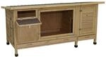 Kerbl Pet Kaninchenstall XXL Vario, Kleintierstall, 155x76x80cm, Holz, Metallgitter,