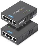 StarTech.com 4 Port Gigabit midspan - PoE+ Injektor - 802.3at/af - Wandmontierbar