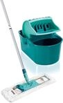 Leifheit Set Wischtuchpresse Profi Compact mit Bodenwischer und 3-teiligem Stiel, wie