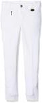 HKM 9064 Reithose Penny Easy, M&auml;dchen Hose, Kniebesatz, Wei&szlig; / Wei&szlig;, 116