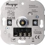 Kopp LED Dimmer Sockel mit Druck-Wechselschalter f&uuml;r dimmbare 230V LEDs von min.3 -