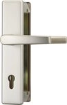 ABUS T&uuml;r-Schutzbeschlag HLT612 F2 mit beidseitigem Dr&uuml;cker, neusilber, 24909