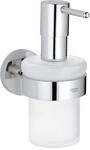 GROHE Essentials, Seifenspender f&uuml;r das Bad (mit Halter, verdeckte Befestigung,