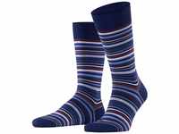 FALKE Herren Socken Microblock M SO Baumwolle gemustert 1 Paar, Blau (Royal Blue