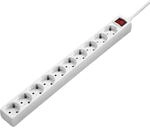 Hama 10-Fach Steckdosenleiste mit Schalter (3m Kabell&auml;nge, max. 3500W)