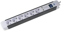 as - Schwabe 6-Fach Steckdosenleiste Flash wei&szlig; mit 2 USB Ports -...