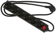 as - Schwabe 6-Fach Steckdosenleiste schwarz mit Schalter 230 V / 16 A &ndash;