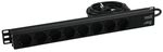 EUROLITE Steckdosenleiste R19-8 1HE sw 2,7m