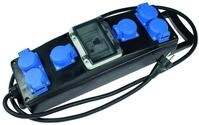 as - Schwabe Vollgummi Steckdosenleiste 2 m H07RN-F 3G2,5-6 x Schutzkontaktsteckdosen