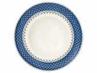 Villeroy und Boch Casale Blu Suppenteller, Premium Porzellan, blau/weiß, 25cm